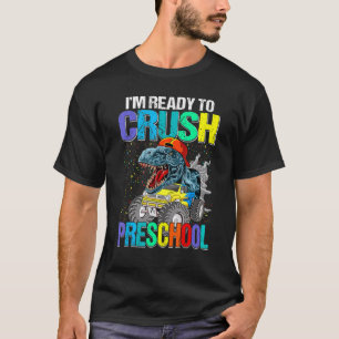 Camiseta Estou Pronto Para Esmagar Meninos do Pré-Escolar d