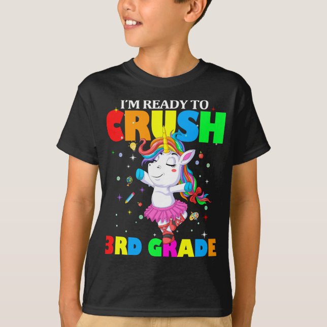 Camiseta Estou pronto para esmagar o 3º ano (Frente)