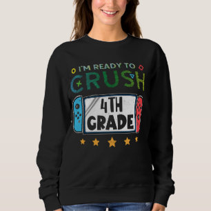 Camiseta Estou pronto para esmagar o 4º ano de volta ao víd