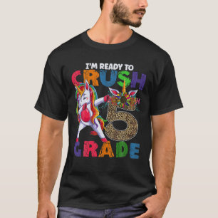Camiseta Estou pronto para esmagar o 5 de Dabbing Unicorn L
