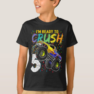 Camiseta Estou pronto para esmagar o aniversário do 5 de 5