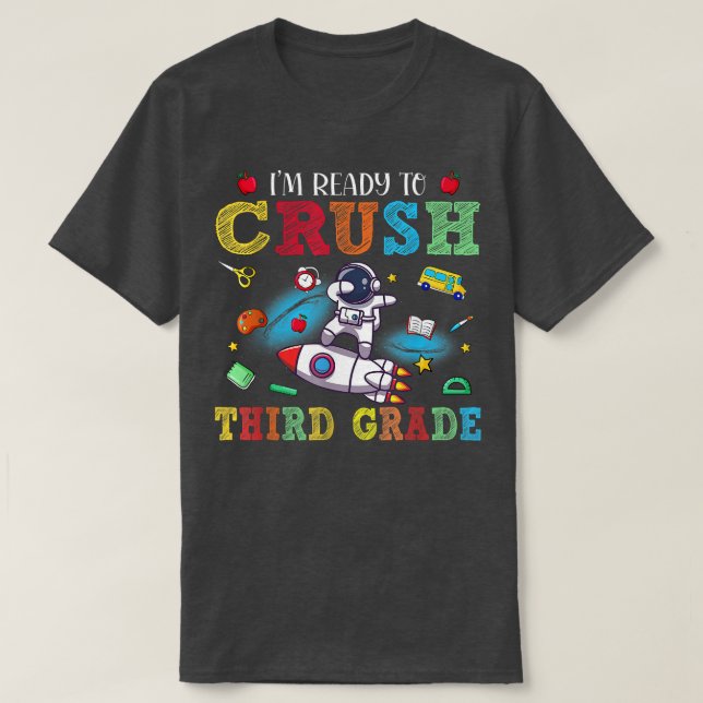 Camiseta Estou pronto para esmagar o Astronauta B. (Frente do Design)