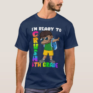 Camiseta Estou pronto para esmagar o Bo Negro Bafado do 8º