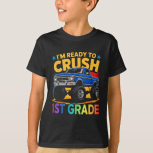 Camiseta Estou Pronto Para Esmagar O Caminhão Monstro De 1ª
