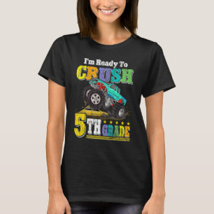 Camiseta Estou Pronto Para Esmagar O Caminhão Monstro De 5 