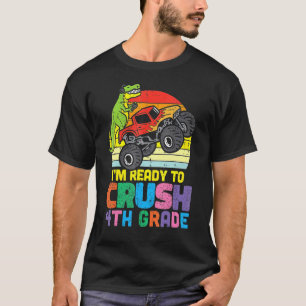Camiseta Estou pronto para esmagar o caminhão monstro do 4º