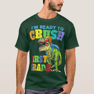 Camiseta Estou pronto para esmagar o dinossauro de primeira