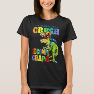 Camiseta Estou pronto para esmagar o dinossauro de segunda