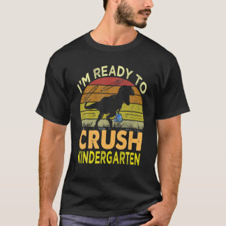 Camiseta Estou pronto para esmagar o dinossauro do jardim d