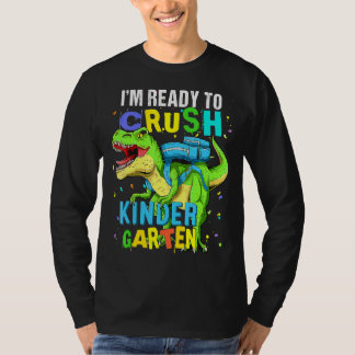 Camiseta Estou pronto para esmagar o dinossauro do jardim d