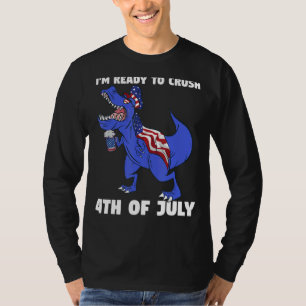 Camiseta Estou pronto para esmagar o Dinossauro Rex, 4 de j