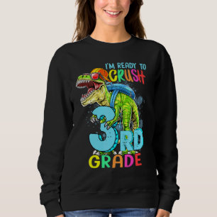 Camiseta Estou Pronto Para Esmagar O Dinossauro Rex Da 3ª S
