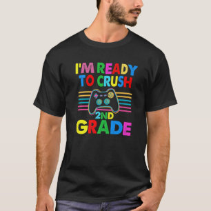 Camiseta Estou pronto para esmagar o jogador de jogos no ní