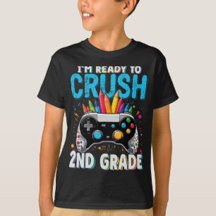 Camiseta Estou pronto para esmagar o jogador de segundo de 