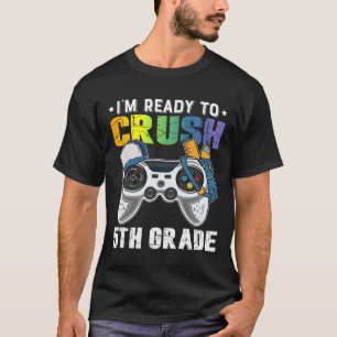 Camiseta Estou pronto para esmagar o jogo de vídeo do 5 par