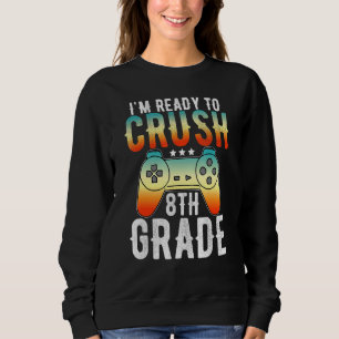Camiseta Estou Pronto Para Esmagar O Jogo De Vídeo Do 8º An