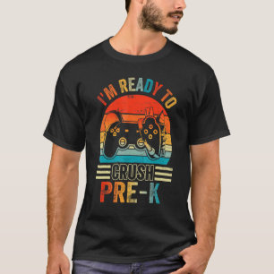 Camiseta Estou Pronto Para Esmagar O Jogo Pré K De Volta À