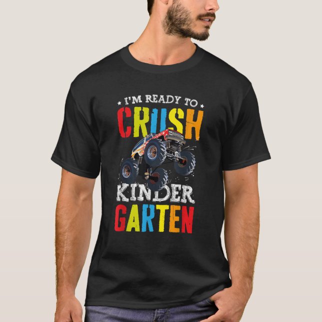 Camiseta Estou Pronto Para Esmagar O Monstro Do Jardim De I (Frente)
