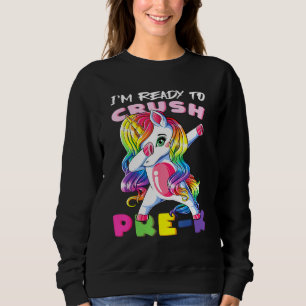 Camiseta Estou Pronto Para Esmagar O Pré-K Baby Unicorn