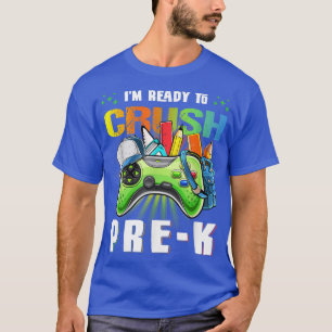 Camiseta Estou pronto para esmagar o Pré K de volta ao jogo