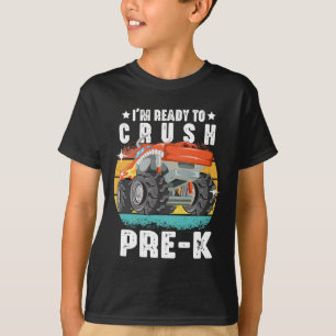 Camiseta Estou pronto para esmagar o pré-k Monster Truck de
