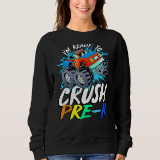 Camiseta Estou pronto para esmagar o Pré K Monster Truck Pr