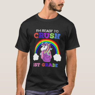 Camiseta Estou pronto para esmagar o primeiro grau, Engraç
