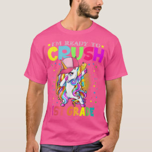 Camiseta Estou pronto para esmagar o primeiro Grau Engraçad