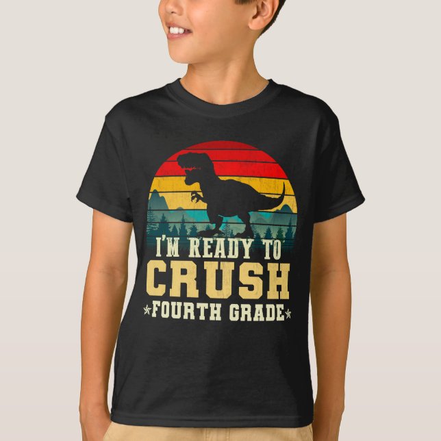 Camiseta estou pronto para esmagar o quarto ano (Frente)