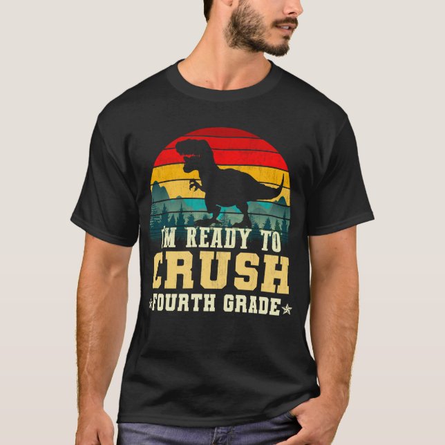 Camiseta estou pronto para esmagar o quarto ano (Frente)