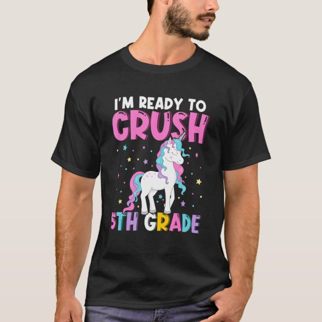 Camiseta Estou pronto para esmagar o quarto grau de corno d (Frente)