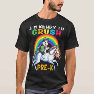 Camiseta Estou pronto para esmagar o Rouco pré-K dirigindo 