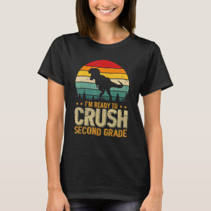 Camiseta Estou pronto para esmagar o segundo Vintage Dinosa