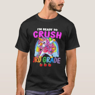 Camiseta Estou pronto para esmagar o Unicórnio do 3º ano