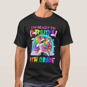 Camiseta Estou pronto para esmagar o Unicórnio do 4º ano
