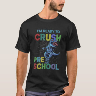 Camiseta Estou pronto para esmagar os meninos do dinossauro