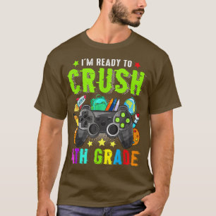 Camiseta Estou pronto para esmagar os rapazes de jogos do 4