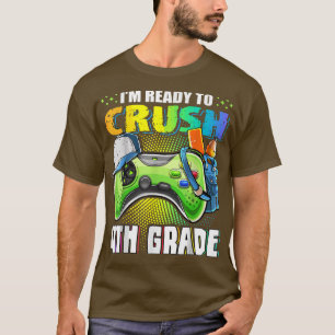 Camiseta Estou pronto para esmagar os rapazes de jogos do 4