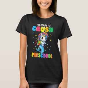 Camiseta Estou Pronto Para Esmagar Peixe Unicórnio Pré-Esco