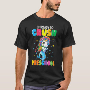 Camiseta Estou Pronto Para Esmagar Peixe Unicórnio Pré-Esco