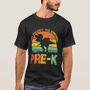 Camiseta Estou Pronto Para Esmagar Pré K T Rex Dinossauro C