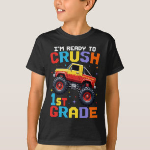 Camiseta Estou pronto para esmagar um caminhão de monstro d