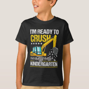 Camiseta Estou Pronto Para Esmagar Veículos De Construção D