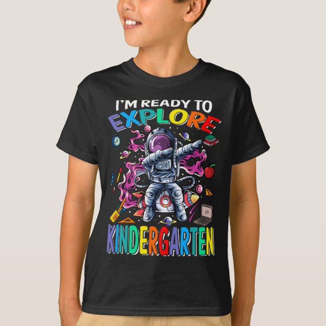 Camiseta Estou pronto para explorar o astronauta do jardim  (Frente)