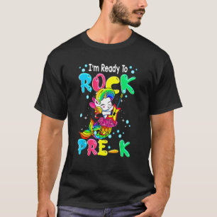 Camiseta Estou pronto para fazer o Pré-k Unicorn voltar à e