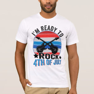 Camiseta estou pronto para o 4º de julho, engraçado 4º de j