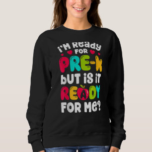 Camiseta Estou pronto para o pré-K voltar ao pré-jardim de