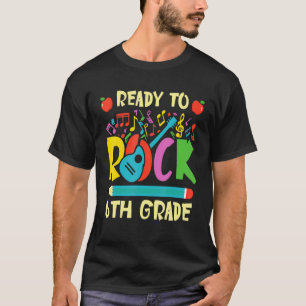 Camiseta Estou Pronto Para Rockar 6º Ano Violão Volta às Au