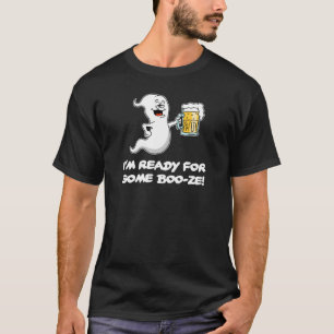 Camiseta Estou pronto para um fantasma de Dia de as Bruxas 