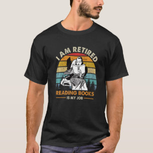 Camiseta Estou Recansado De Ler Livros É Meu Livro De Traba